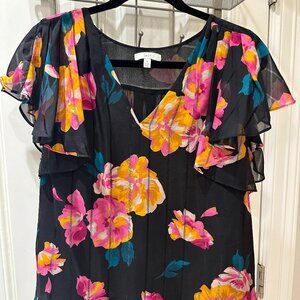 Joie Floral Silk Blouse